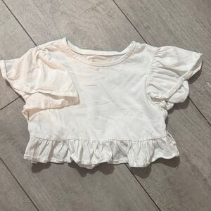 Tucker + Tate White Ruffle Sleeve Tee